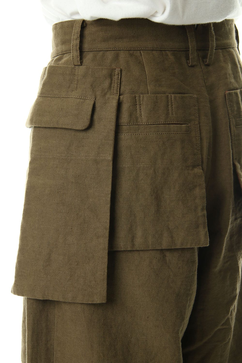 Big Pocket Cropped Pants Khaki