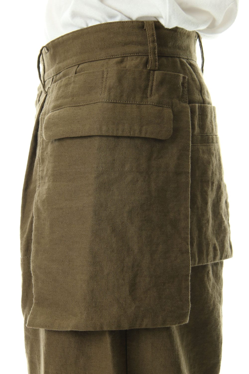 Big Pocket Cropped Pants Khaki