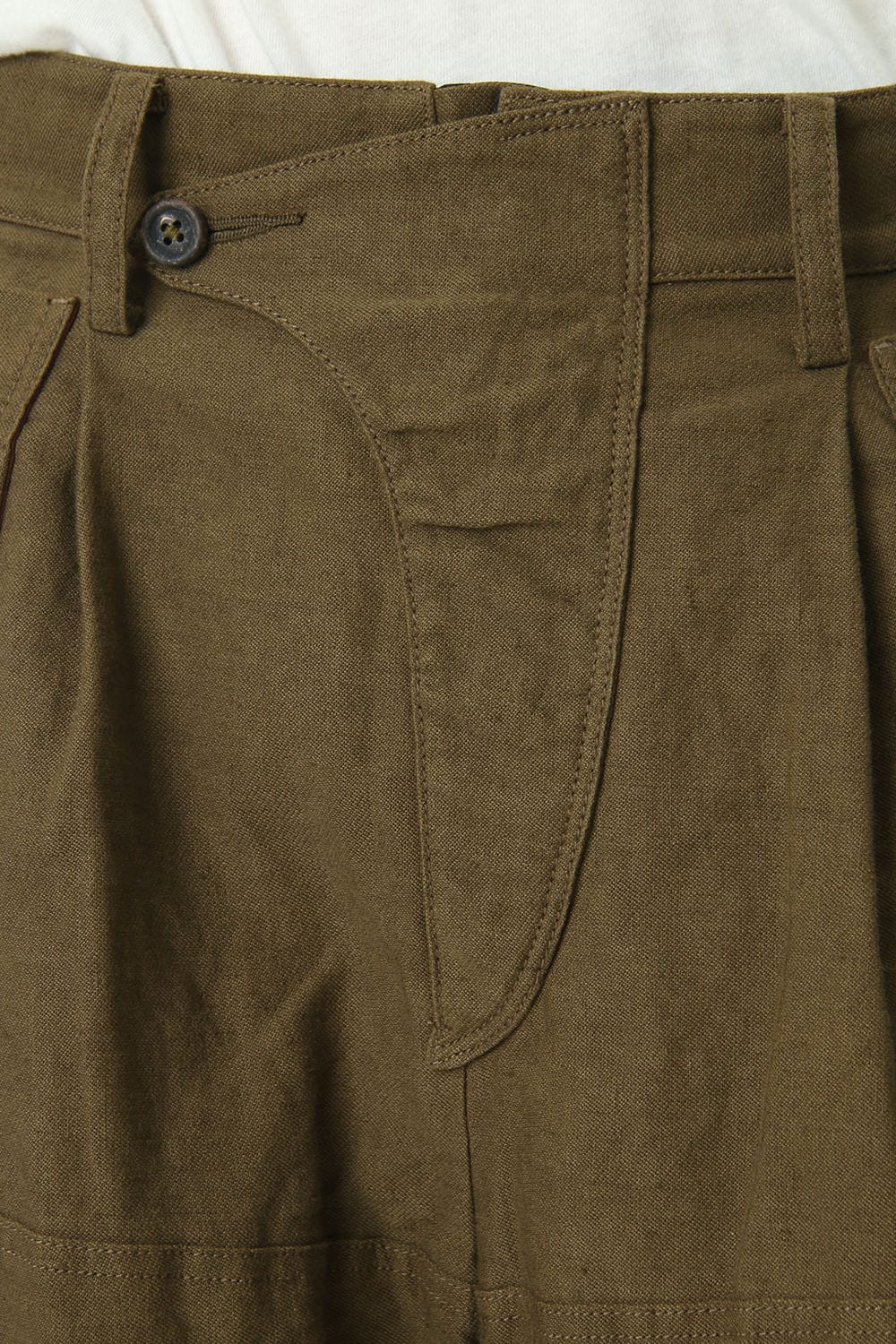 Big Pocket Cropped Pants Khaki