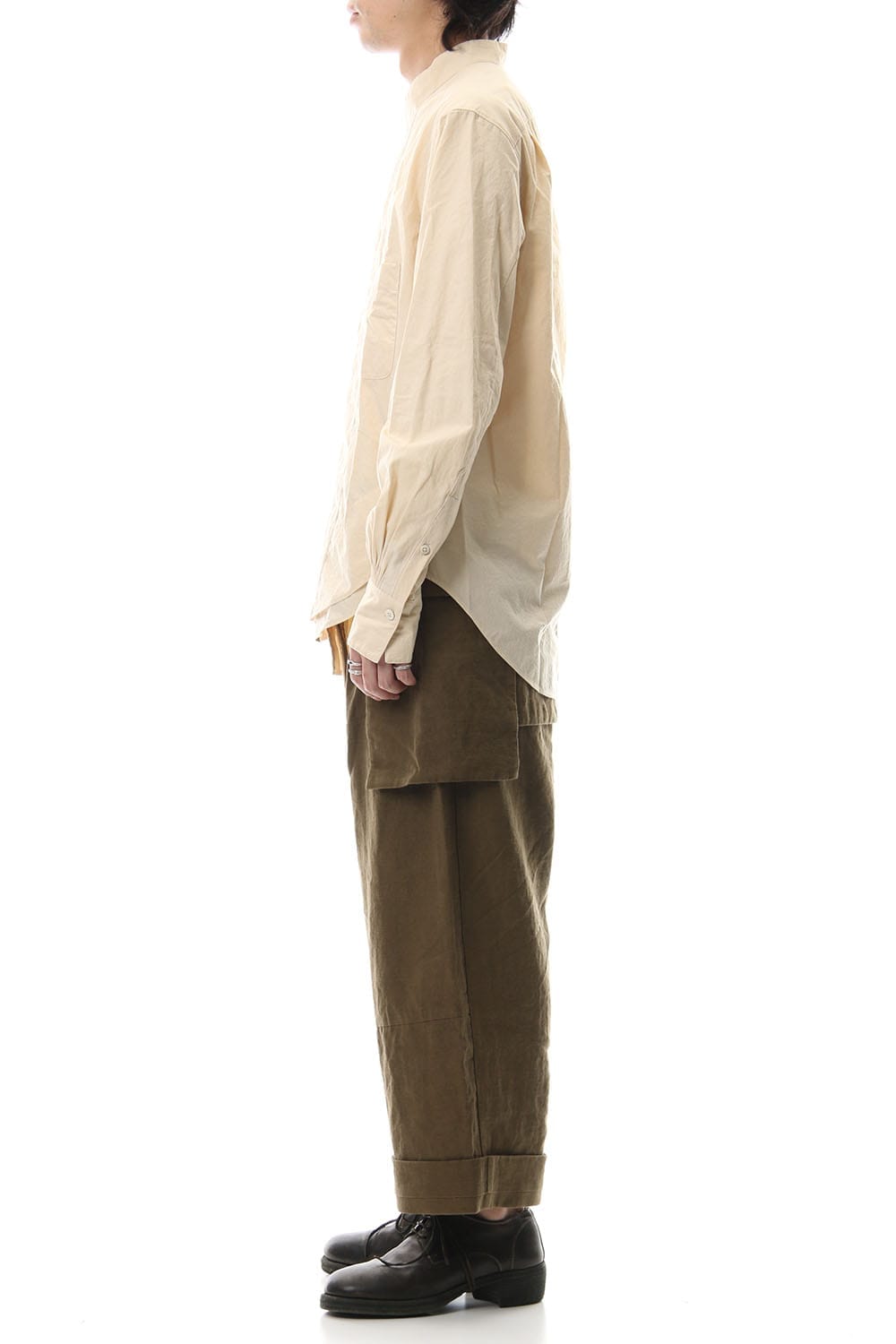 Big Pocket Cropped Pants Khaki