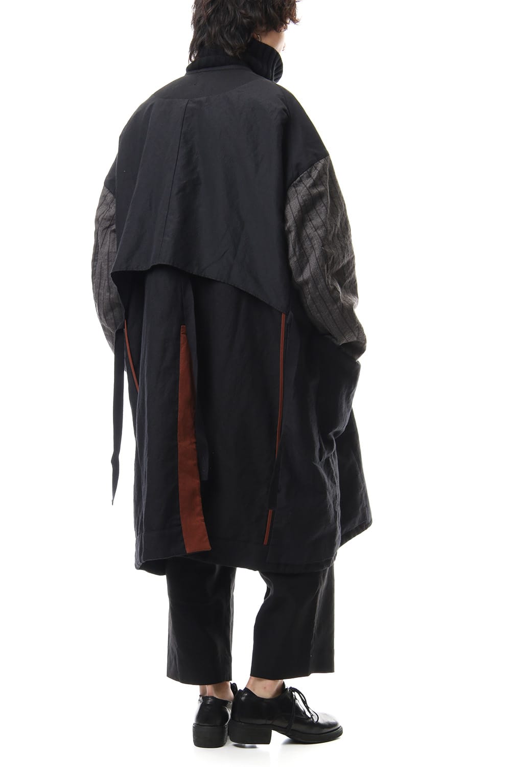 No Collar Double Dreast Coat