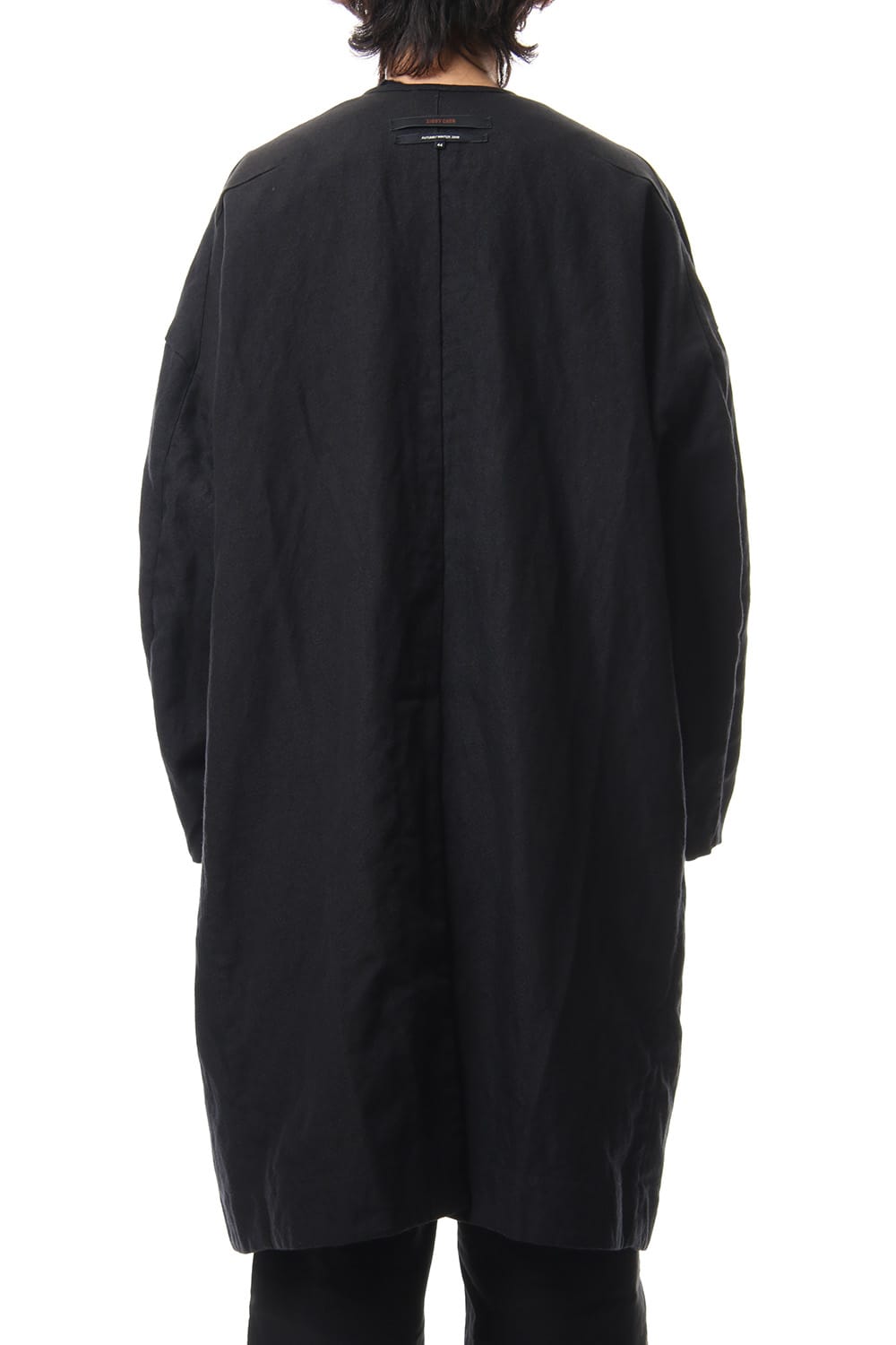 No Collar Double Dreast Coat