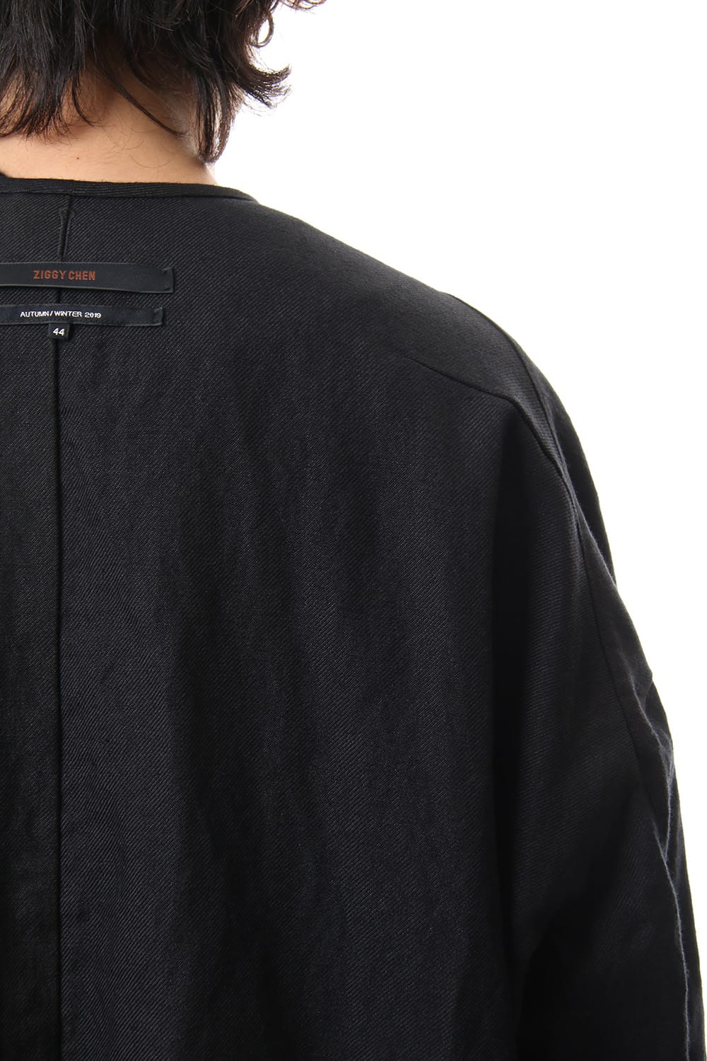 No Collar Double Dreast Coat