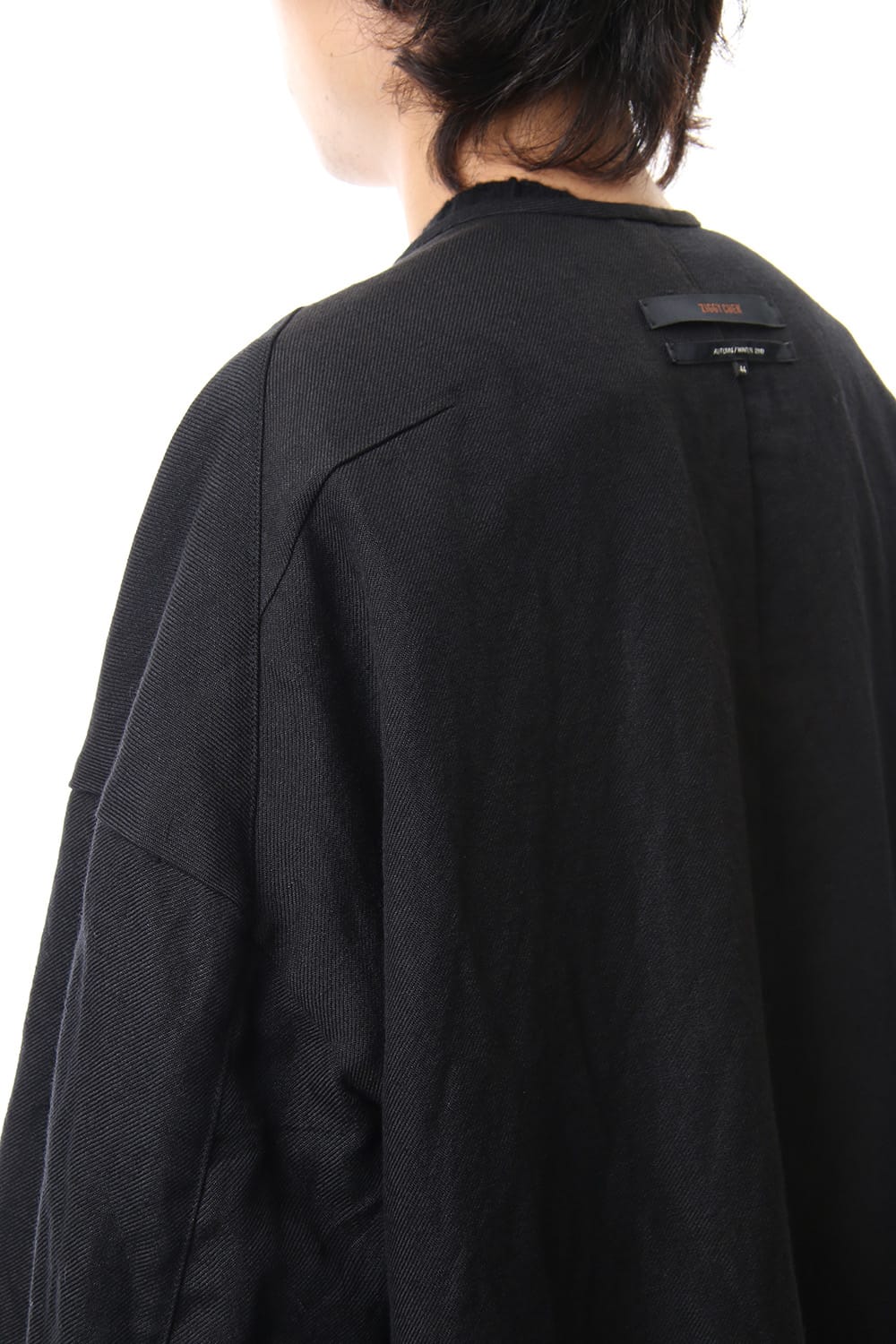 No Collar Double Dreast Coat