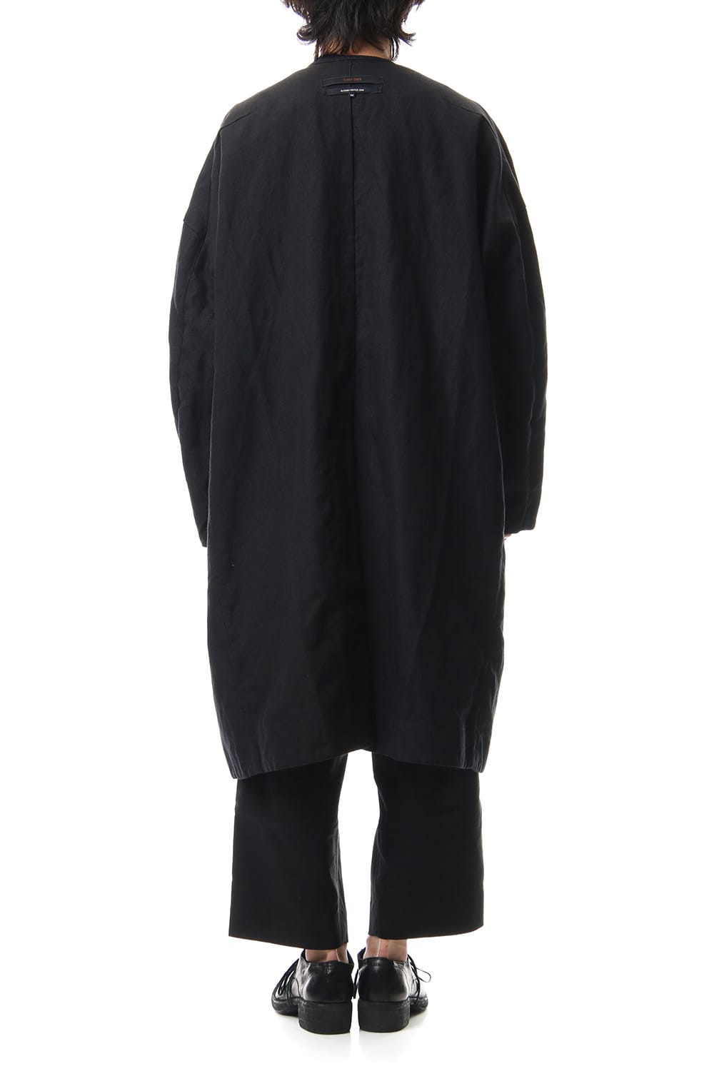 No Collar Double Dreast Coat