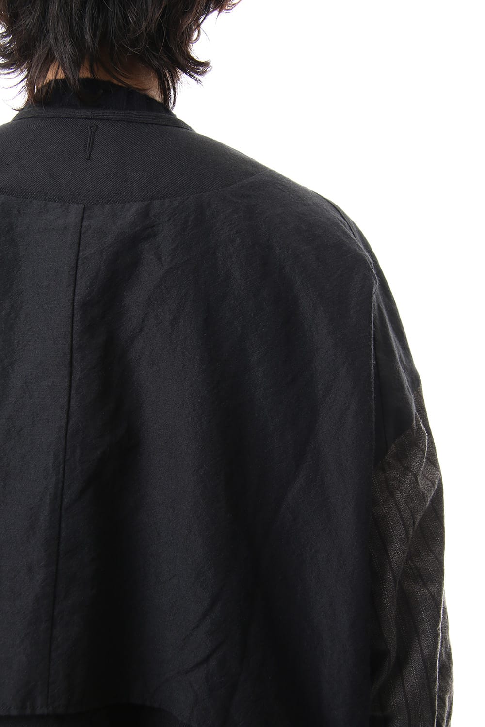 No Collar Double Dreast Coat