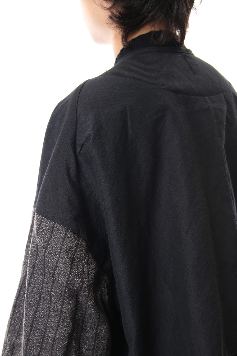 No Collar Double Dreast Coat