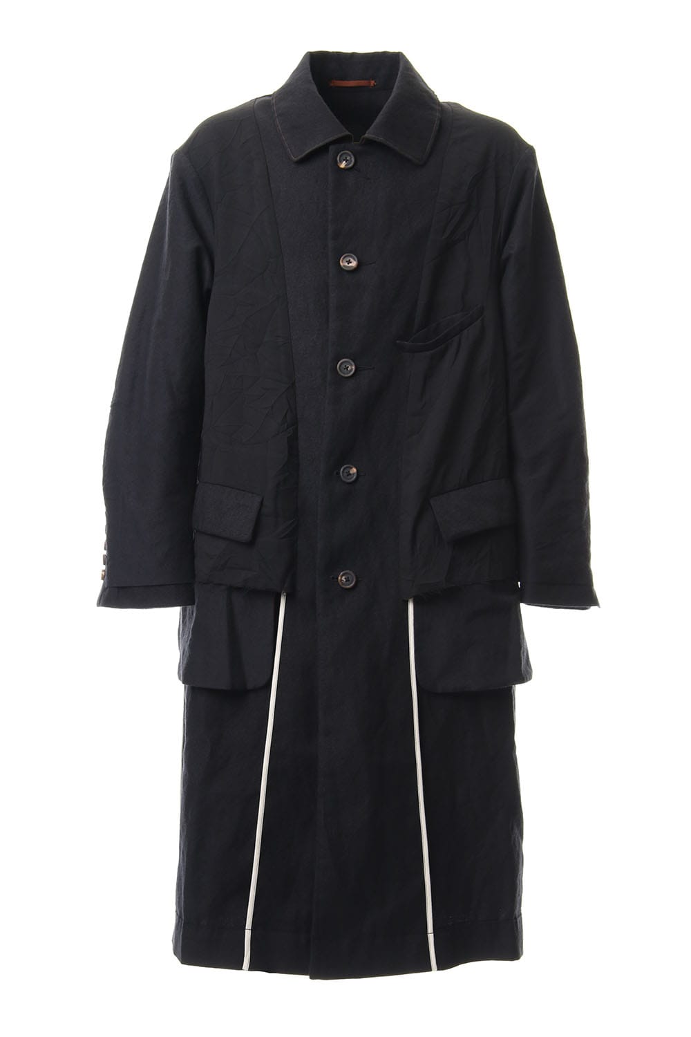 Wool Linen Soutien Collar Coat