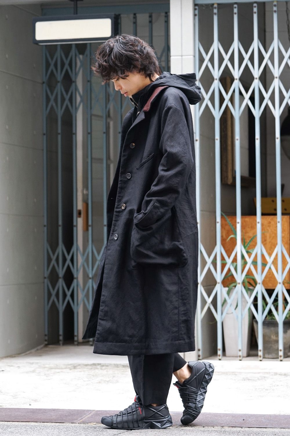 Wool Linen Soutien Collar Coat