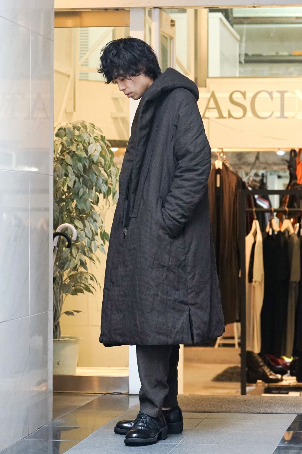 Over Sized Hooded Down Coat