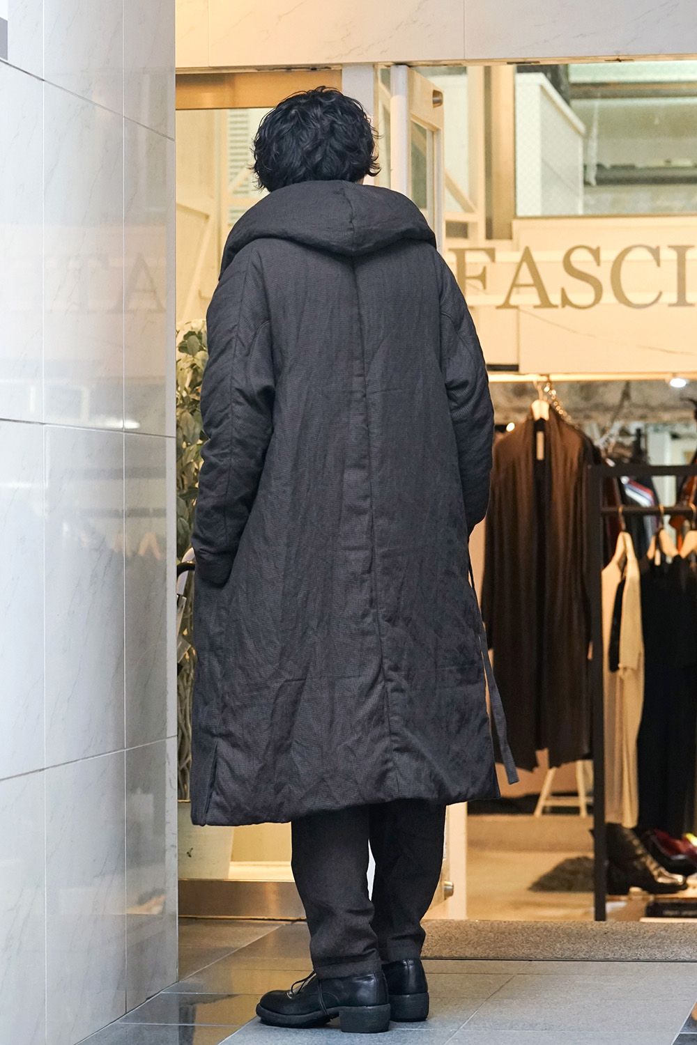 Over Sized Hooded Down Coat