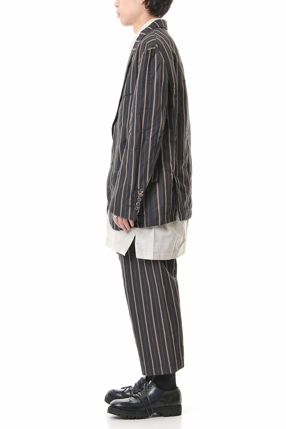 Striped Relax cropped pants 0M191 0523