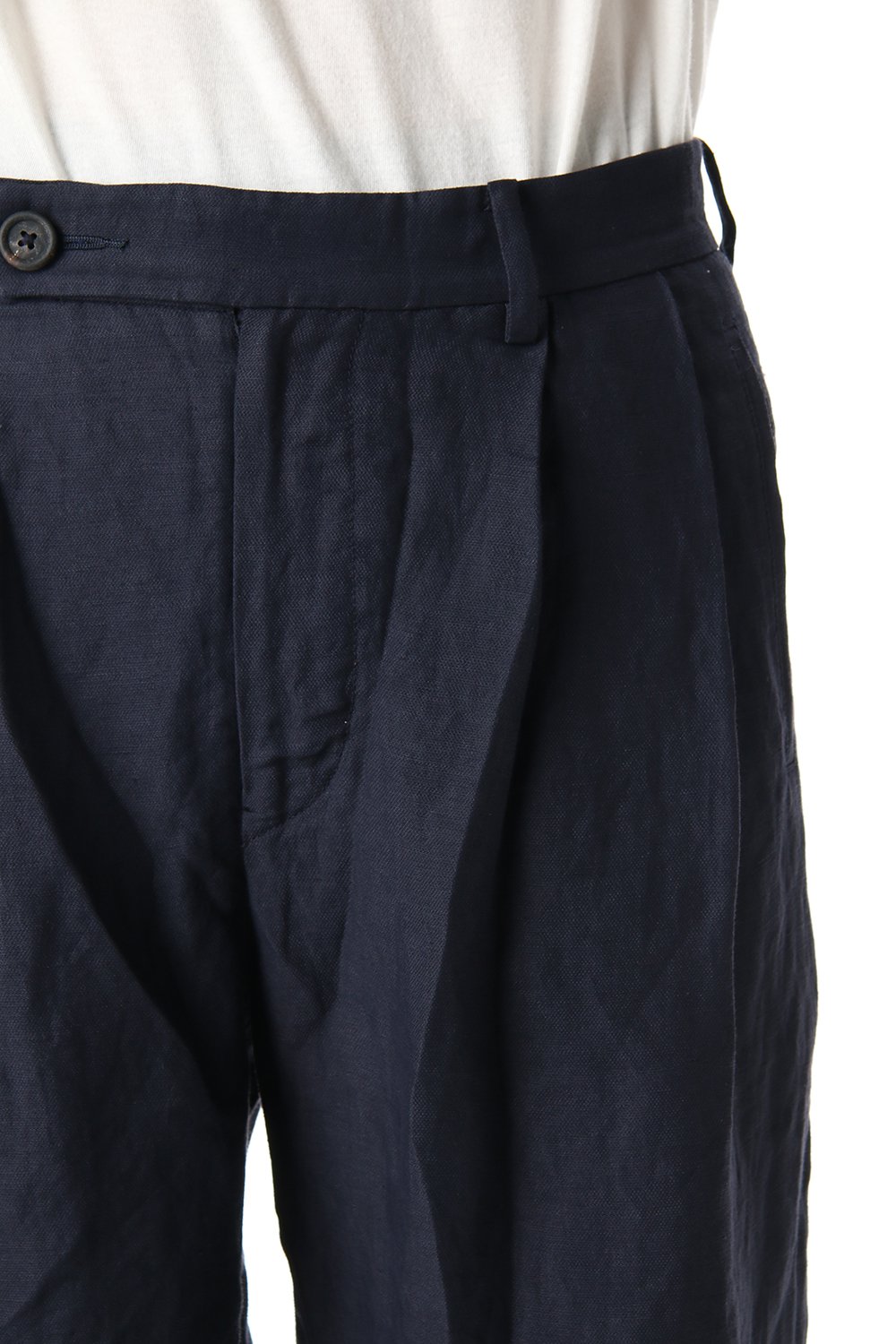 Linen Viscose Cropped Pants