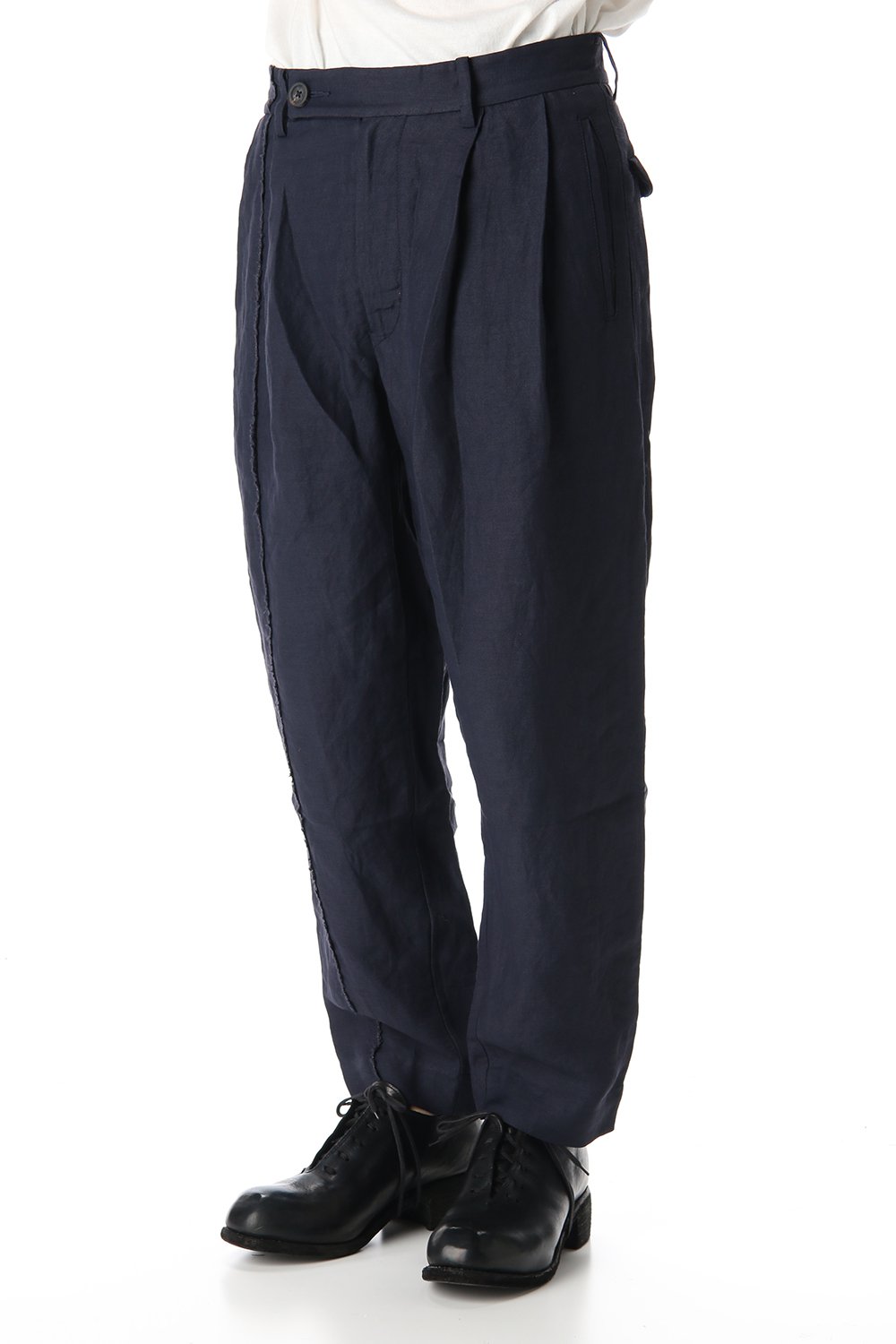 Linen Viscose Cropped Pants