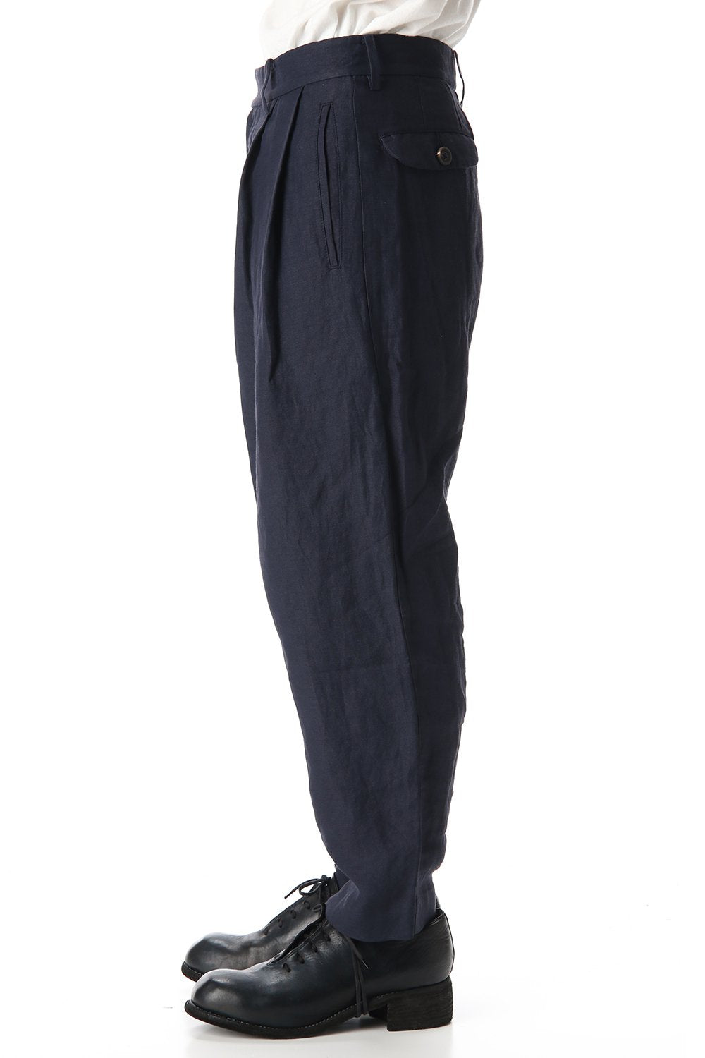 Linen Viscose Cropped Pants