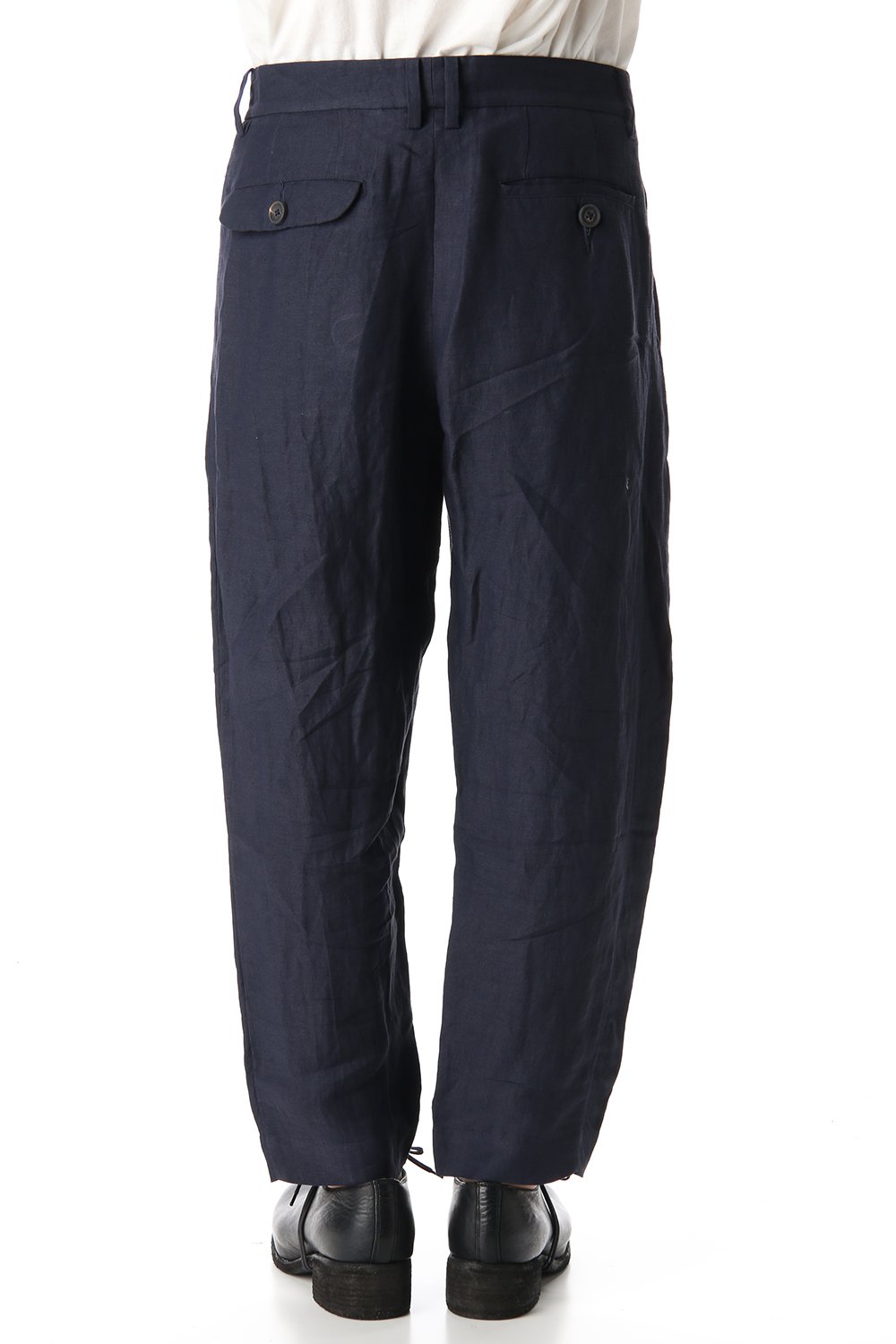 Linen Viscose Cropped Pants