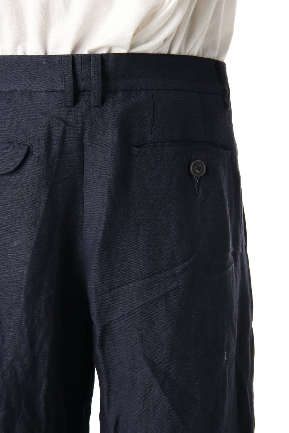 Linen Viscose Cropped Pants