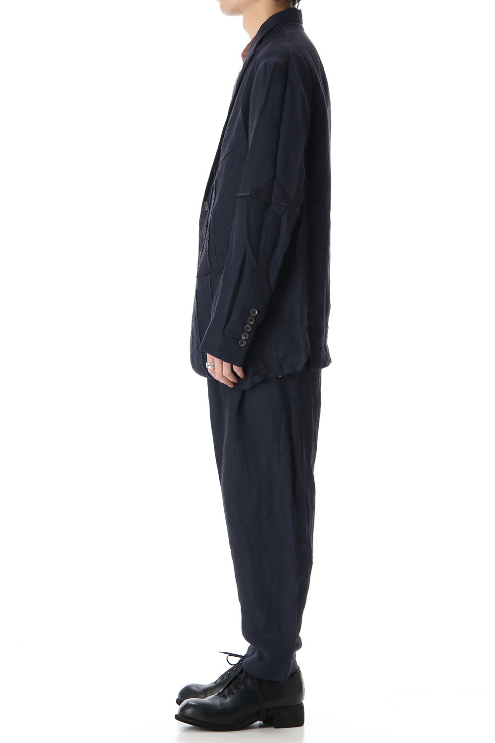 Linen Viscose Cropped Pants