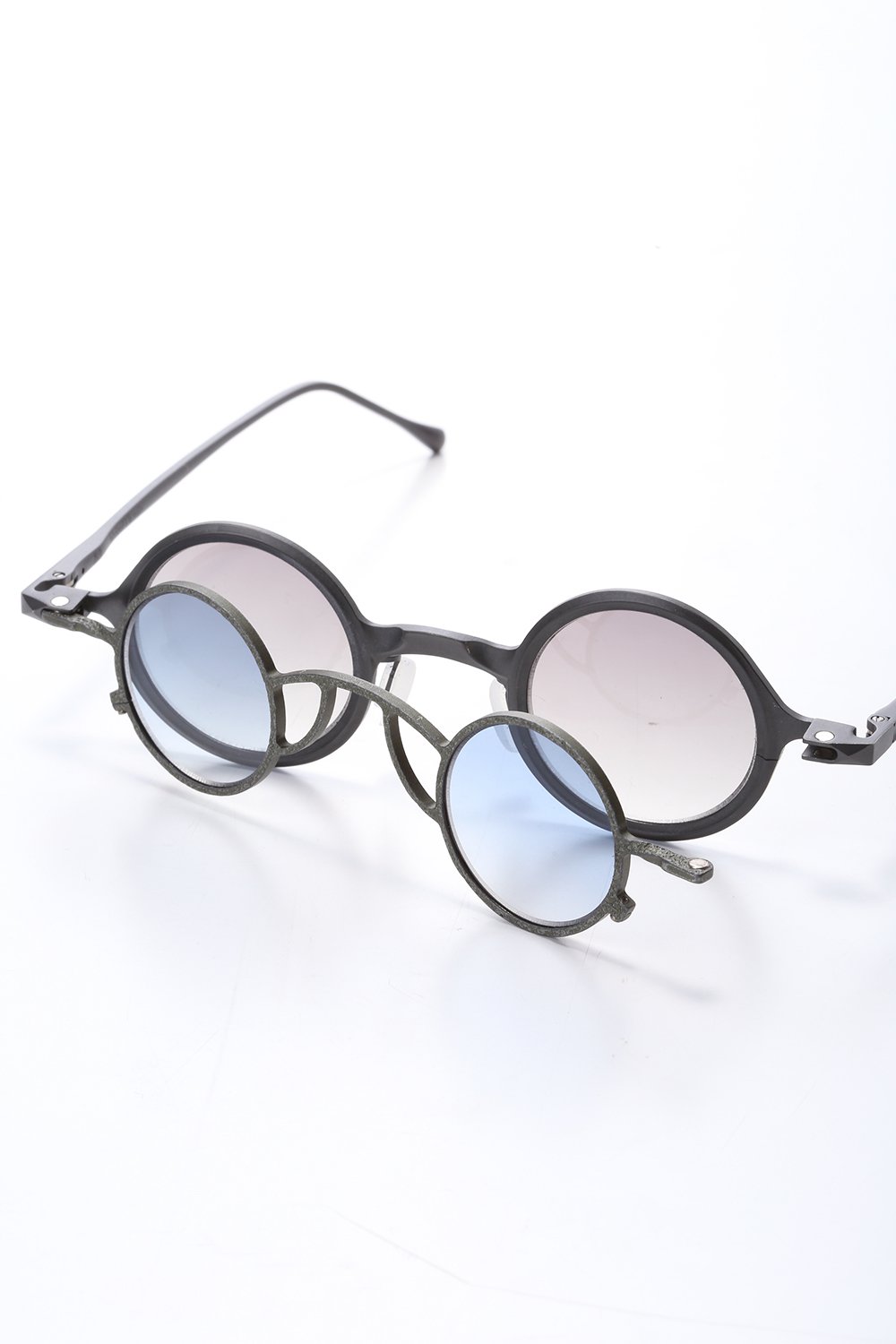 ZIGGY CHEN x RIGARDS Sterling Silver Frame Round sunglasses