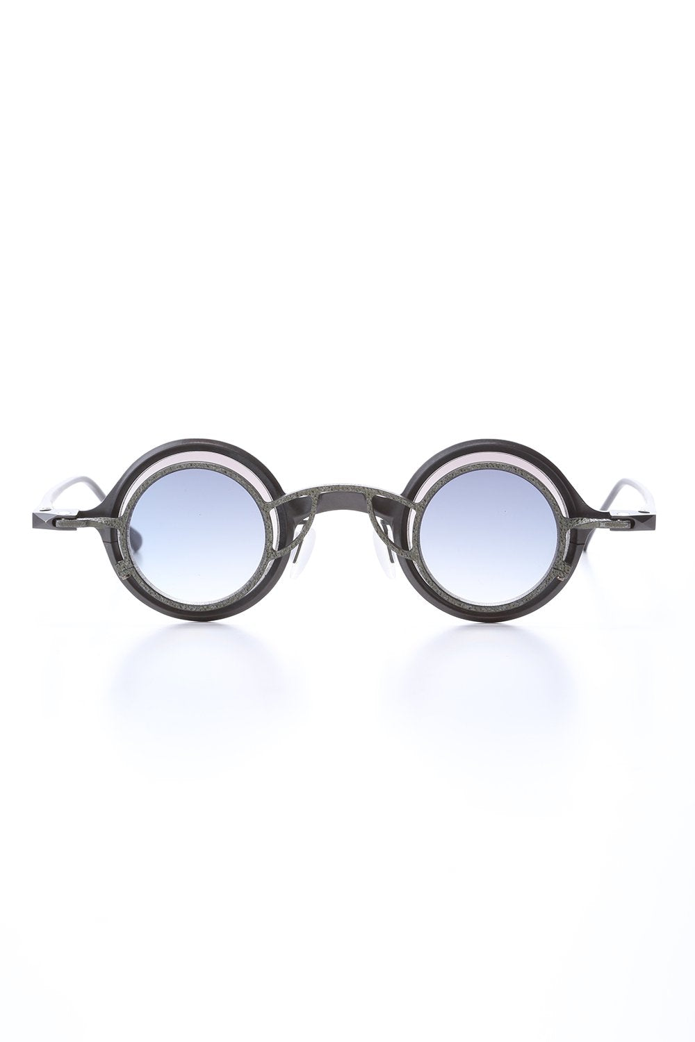 ZIGGY CHEN x RIGARDS Sterling Silver Frame Round sunglasses