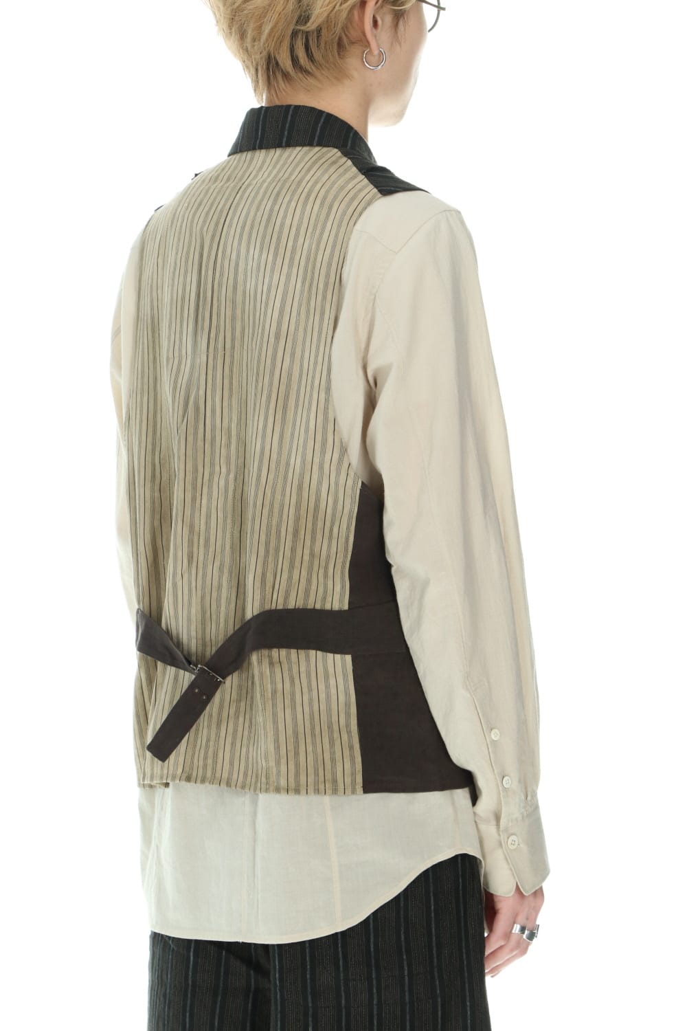 ダブルブレステッド ベスト ブラック