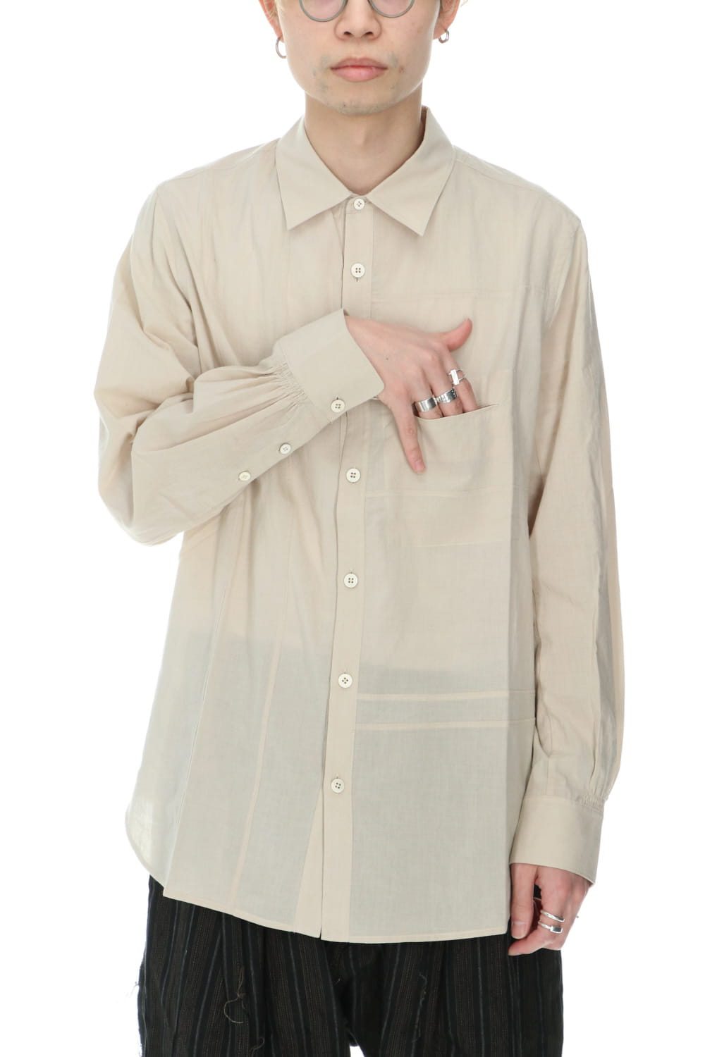 Separated Front Panel shirt