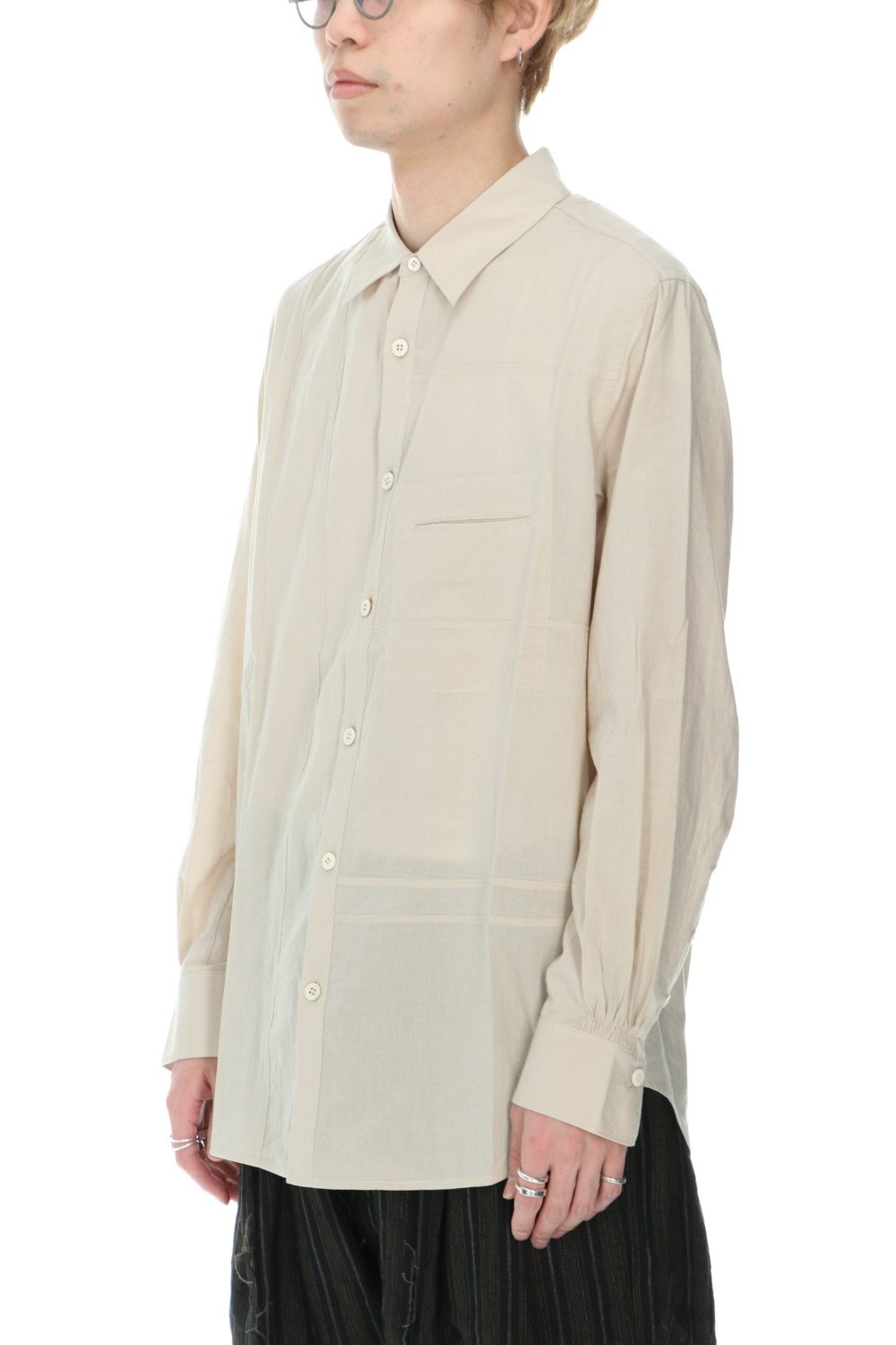 Separated Front Panel shirt