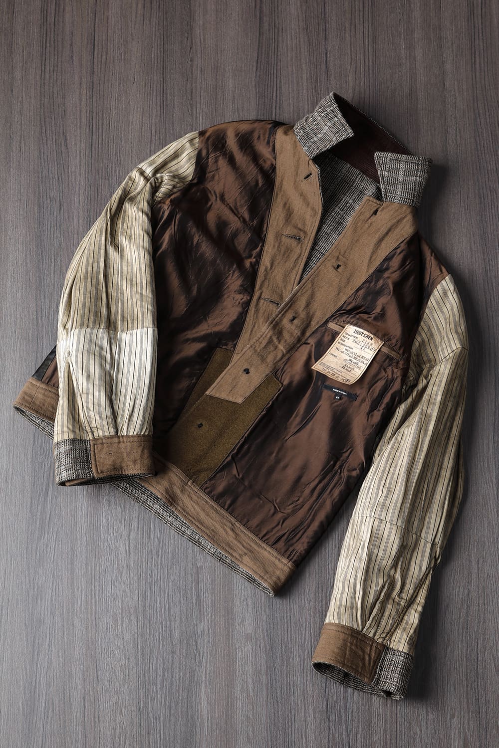 Cropped Wool Plaid Worker Jacket