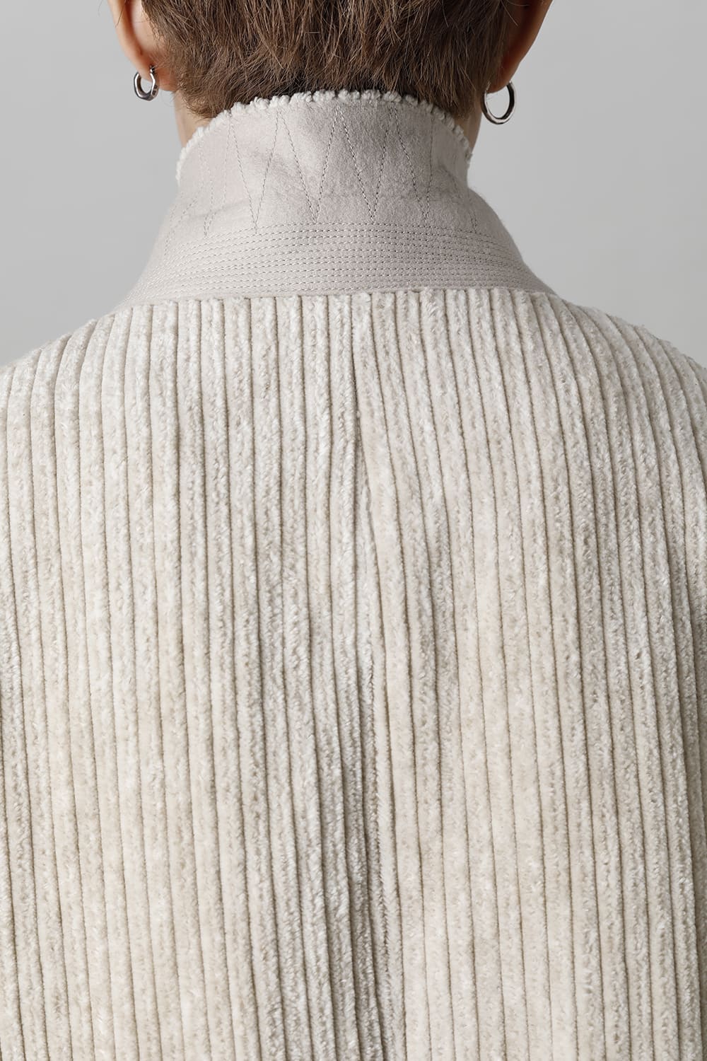 Hidden Plaid Double Breasted Oversized Coat