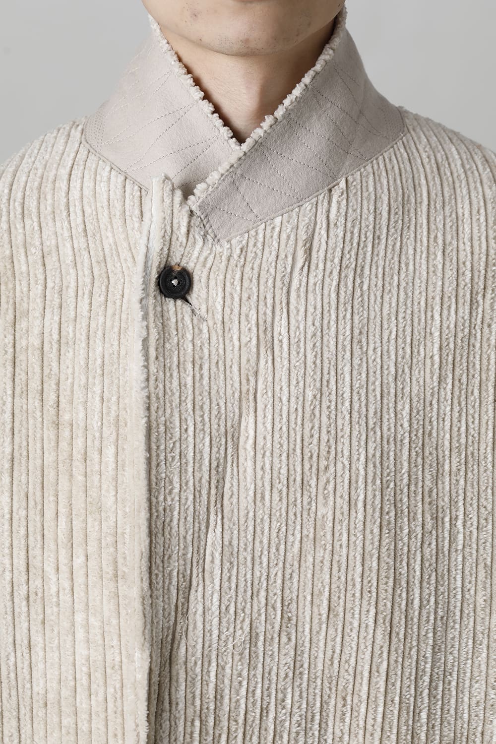 Hidden Plaid Double Breasted Oversized Coat