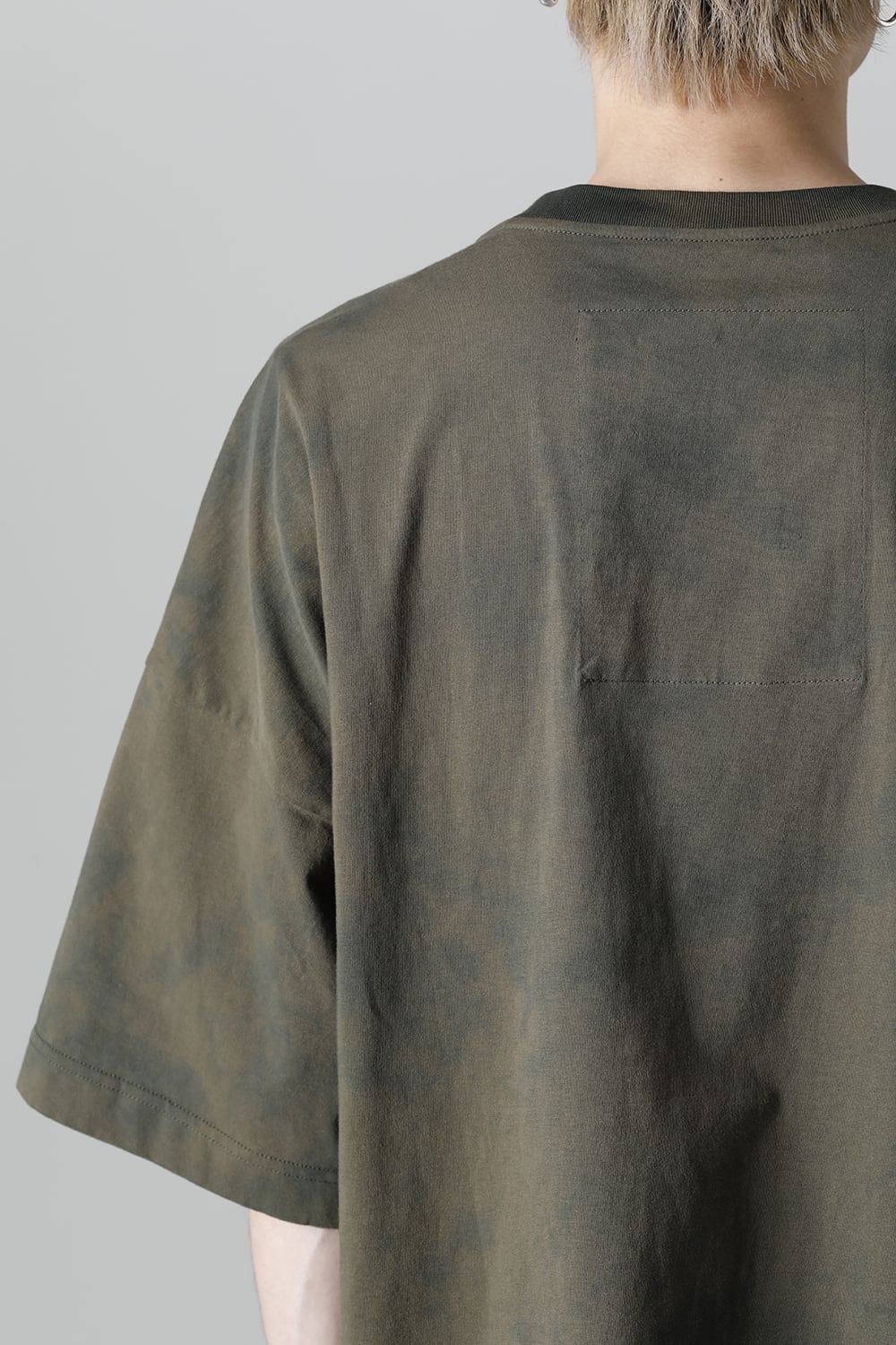 Jumbo T-Shirt With Inner Patchworks  Olive