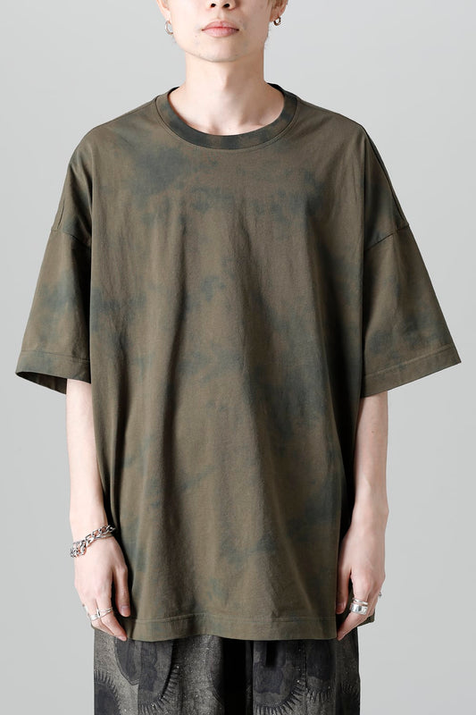 Jumbo T-Shirt With Inner Patchworks  Olive