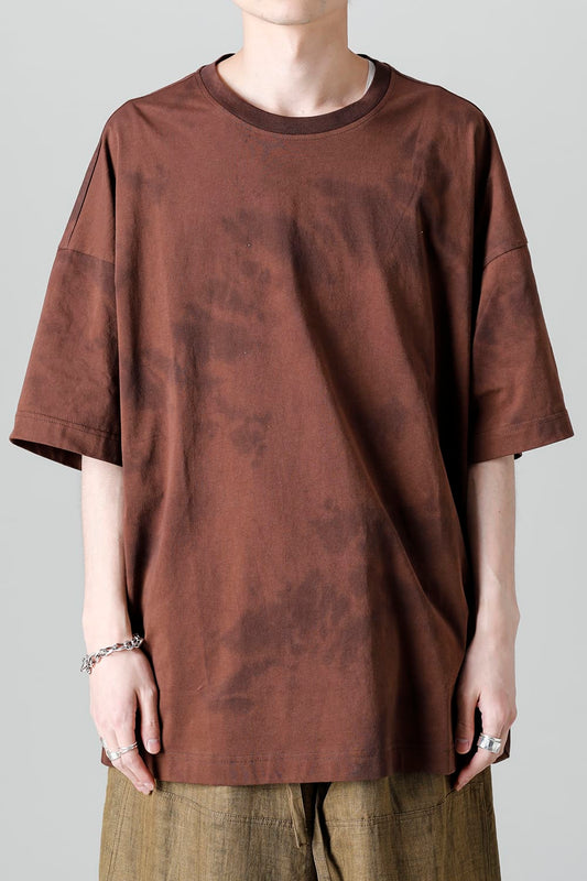 Jumbo T-Shirt With Inner Patchworks  Brown