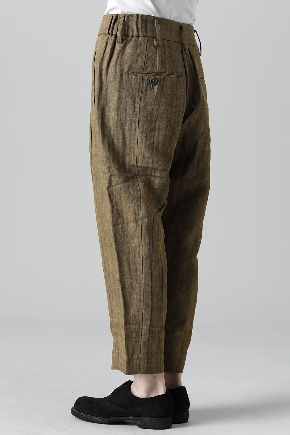 Cropped Tapered Cut Trousers