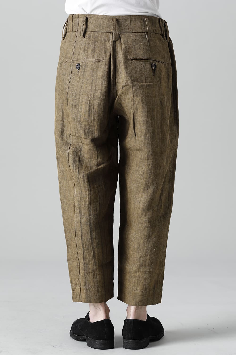 Cropped Tapered Cut Trousers