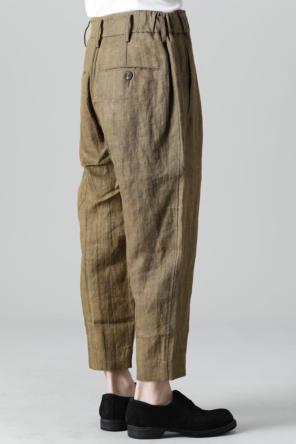 Cropped Tapered Cut Trousers