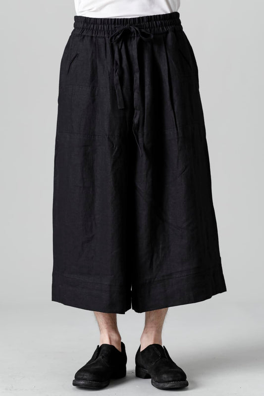 Wide Leg Drawstring Cropped Pants