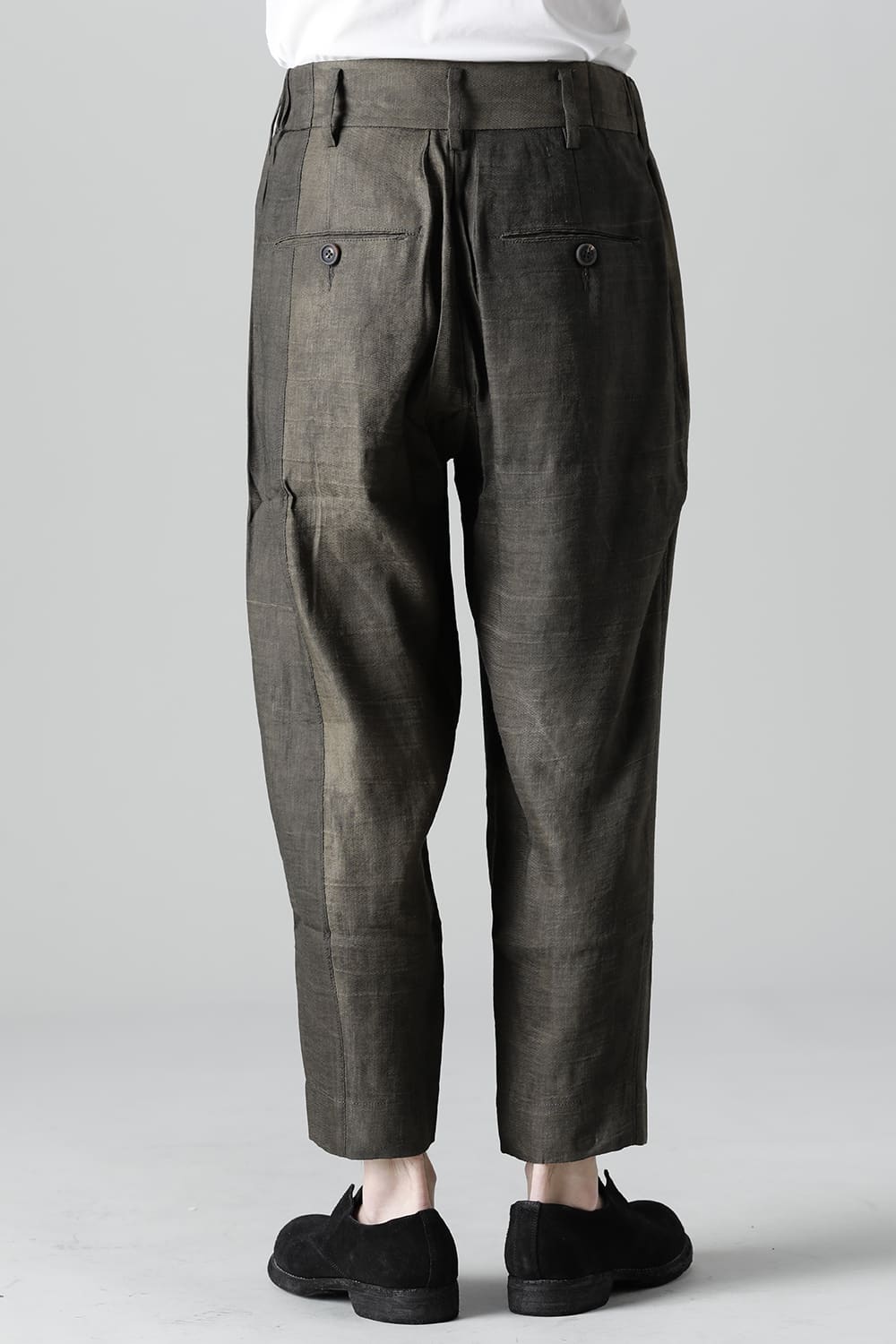 Front Pleated Tapered Trousers