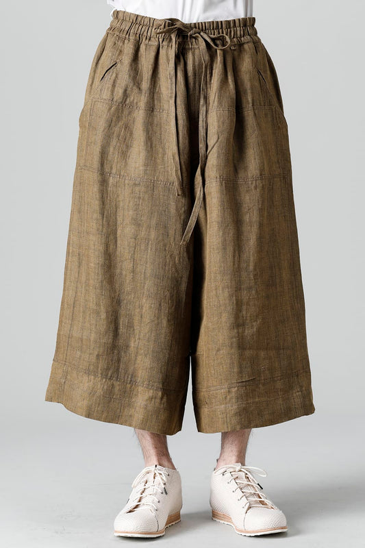 Wide Leg Drawstring Cropped Pants