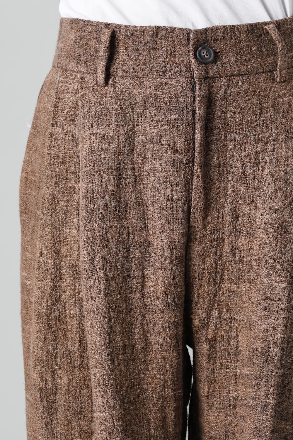 プリーツ ワイドレッグ ロングトラウザーズ