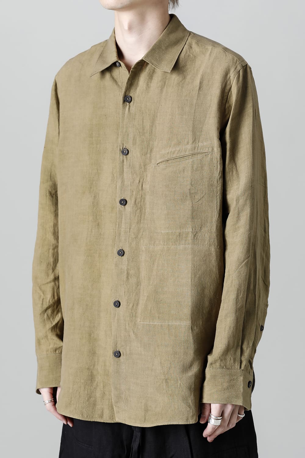 Basic Spread Collar Shirt