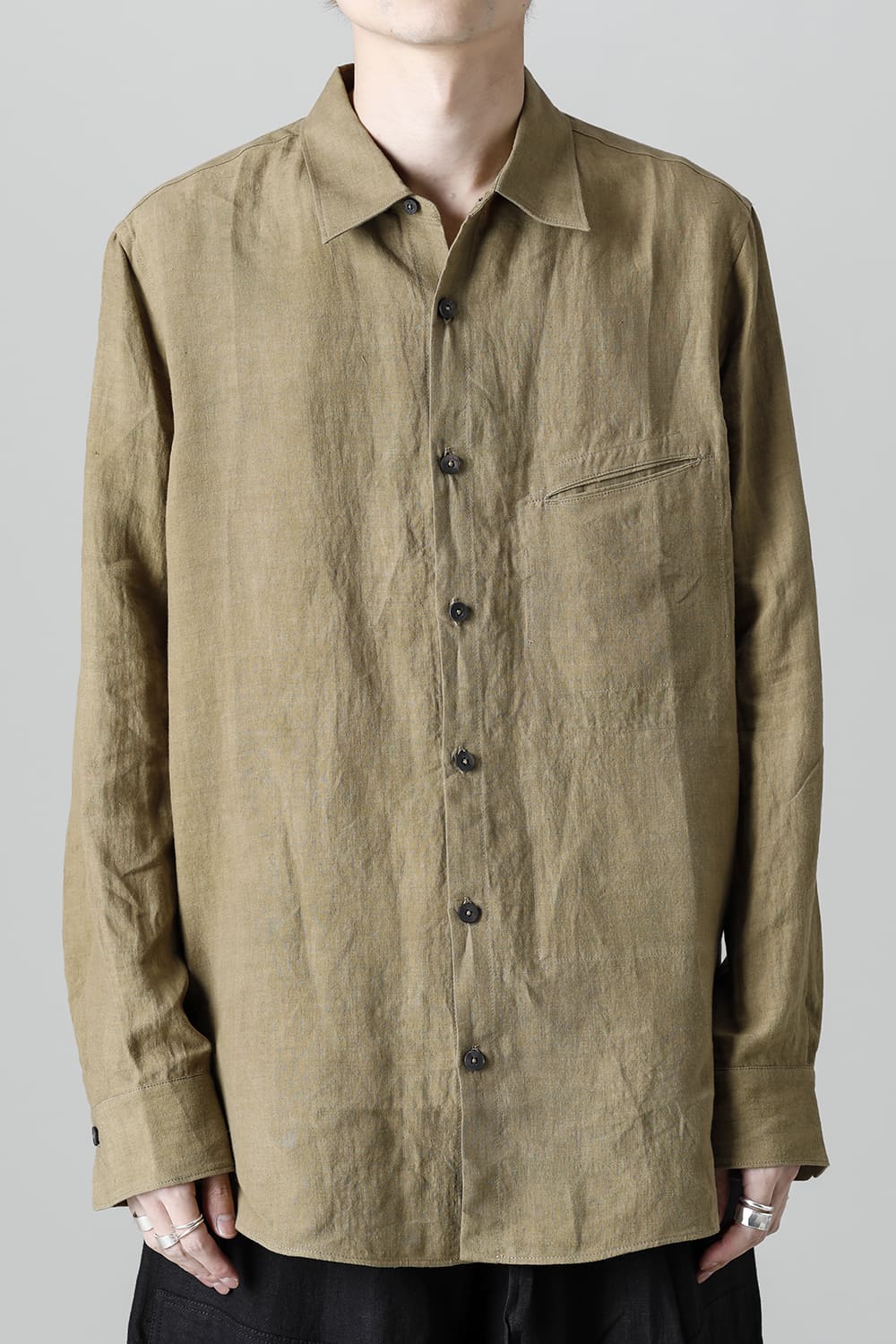 Basic Spread Collar Shirt