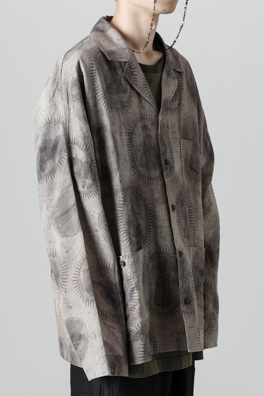 Printed Oversized Field Shirt