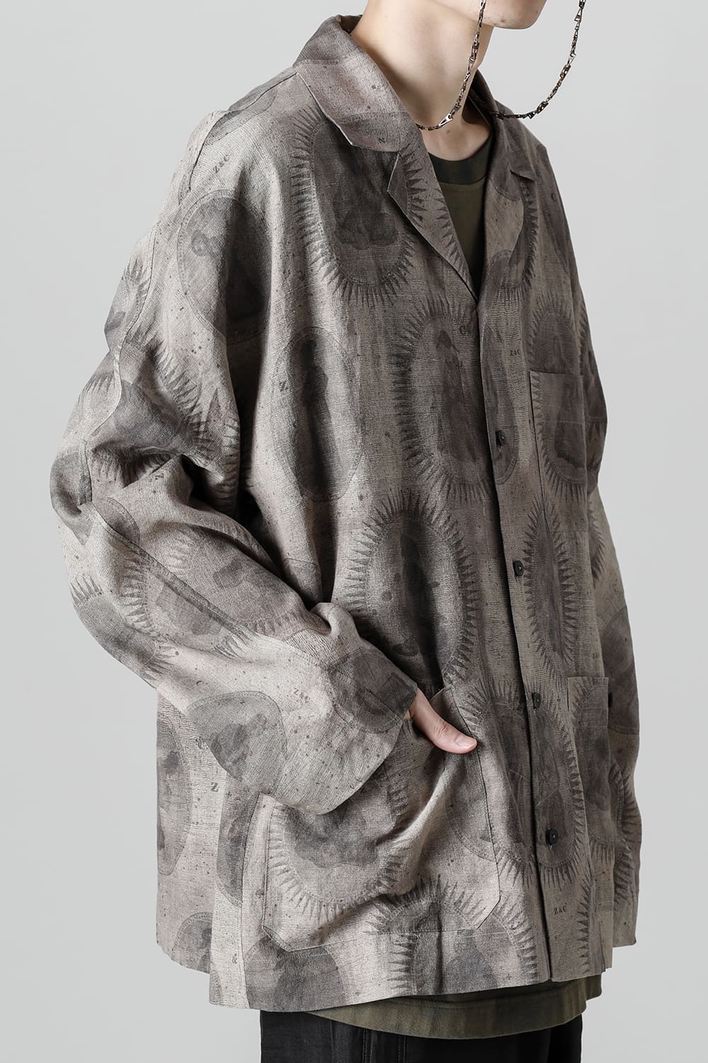 Printed Oversized Field Shirt