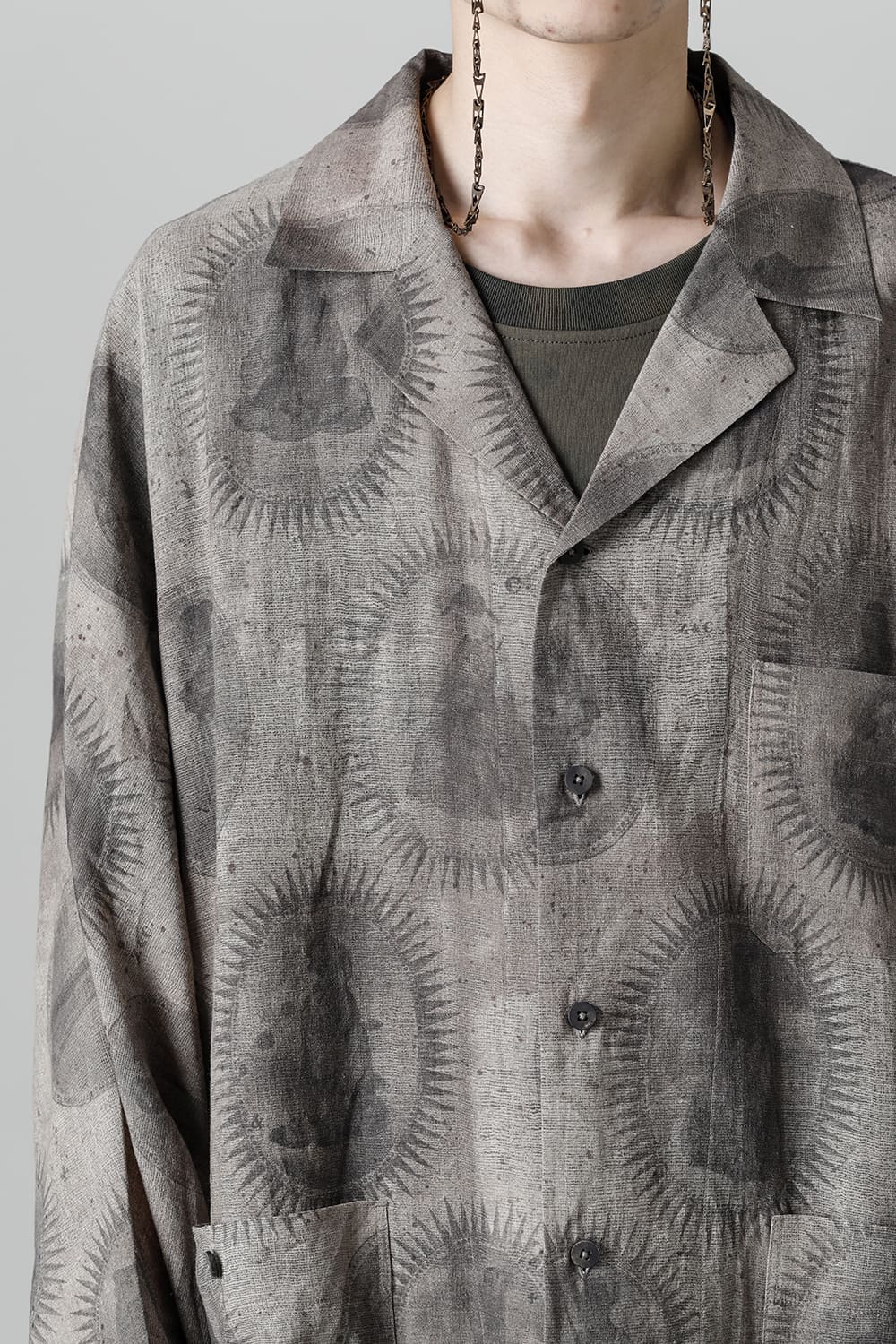 Printed Oversized Field Shirt