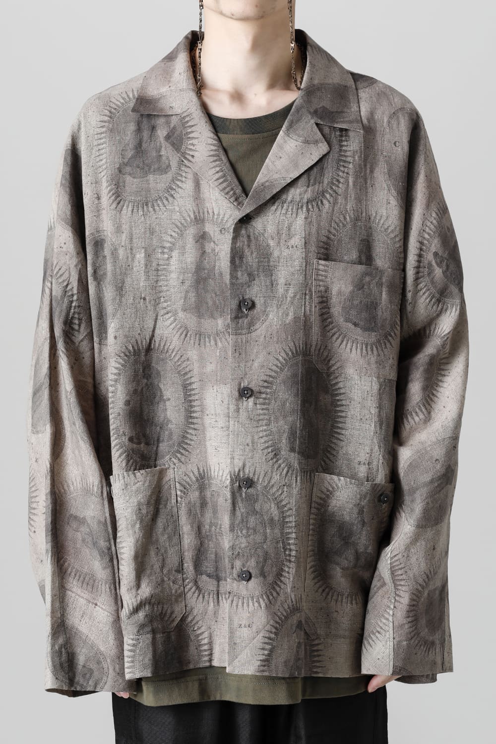 Printed Oversized Field Shirt