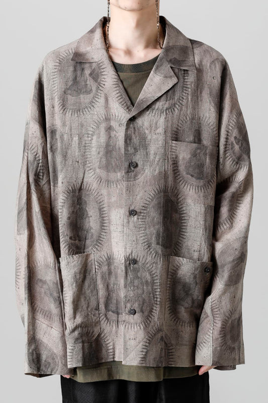 Printed Oversized Field Shirt