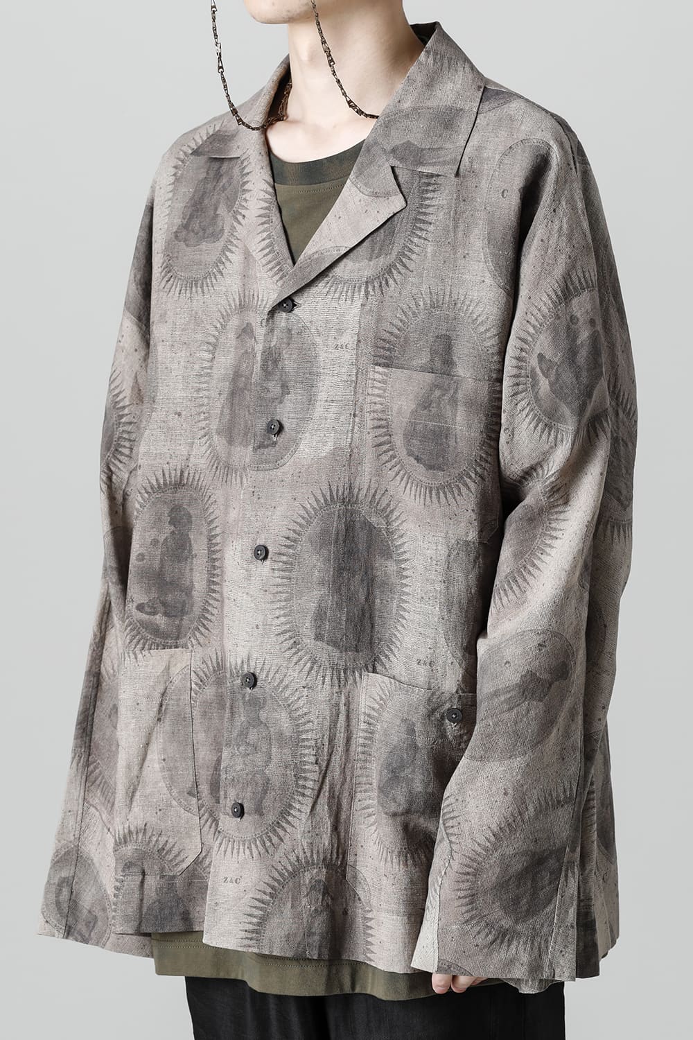 Printed Oversized Field Shirt