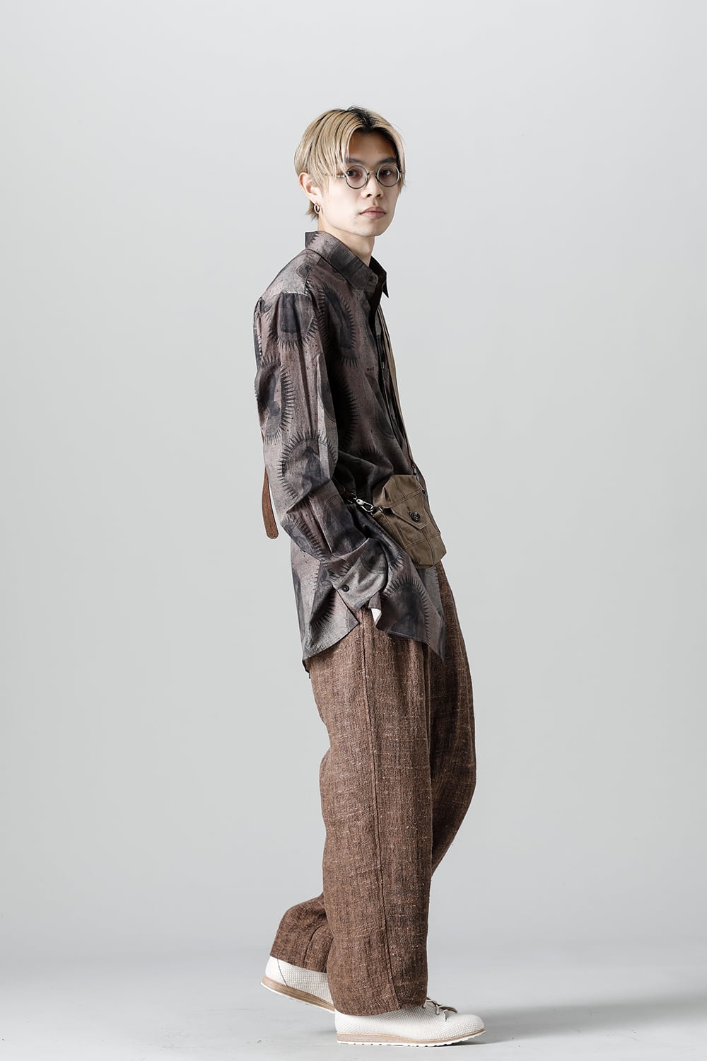 Elongated Shirt With Scholar Print