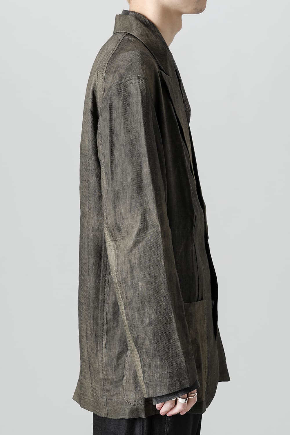 ルーズフィット シングル ブレステッド ブレザー